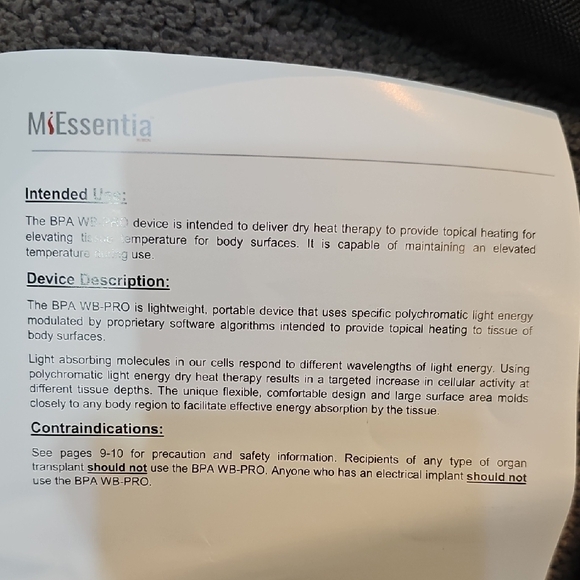 Black BPA WB-PRO Sauna Belt - Picture 4 of 10